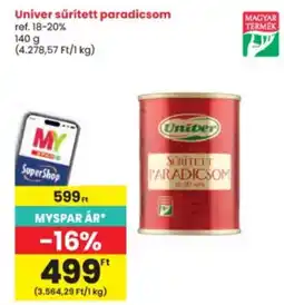 Interspar Univer sűrített paradicsom ajánlat