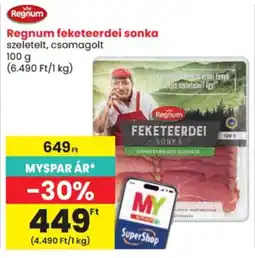 Spar Regnum feketeerdei sonka ajánlat