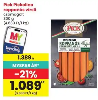 Spar Pick roppanós virsli ajánlat