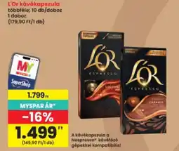Interspar L'Or kávékapszula ajánlat