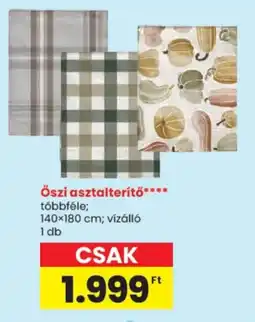 Spar Őszi asztalterítő ajánlat