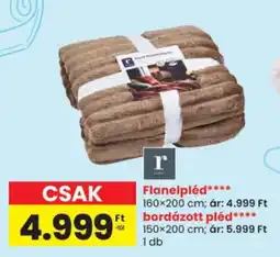 Spar R flanelpléd ajánlat