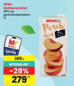 Interspar spar peach drink ajánlat