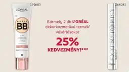 Rossmann L'oréal dekorkozmetikai termék vasarlasakor ajánlat