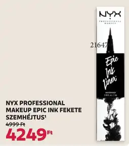 Rossmann nyx professional makeup epic ink fekete szemhj tus ajánlat