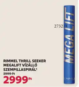 Rossmann Rimmel thrill seeker megalift vízálló szempillaspírál ajánlat