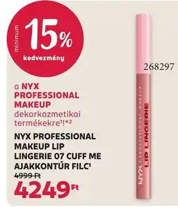Rossmann nyx professional makeup lip lingerie ajánlat