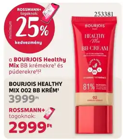 Rossmann bourjois healthy mix bb krém ajánlat