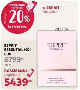 Rossmann esprit essential női ajánlat