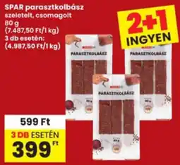 Interspar spar parasztkolbász ajánlat