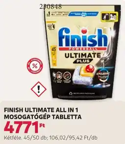 Rossmann Finish ultimate all in 1 mosogatógép tabletta ajánlat