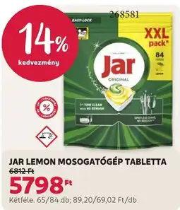 Rossmann Jar mosogatógép tabletta ajánlat