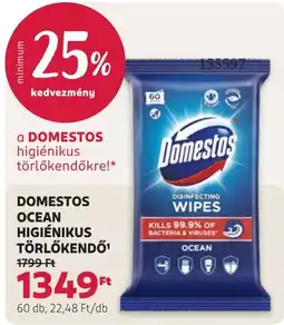 Rossmann Domestos higiénikus törölkendő ajánlat