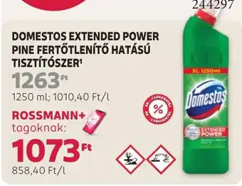 Domestos extended power pine fertőtlenítő hatású tisztítószer