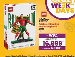Interspar lego cristiano ronaldo football legend ajánlat