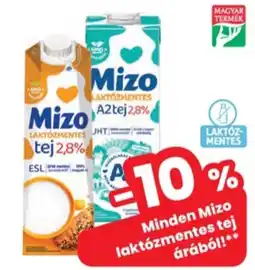 Interspar Mizo laktózmentes tej ajánlat