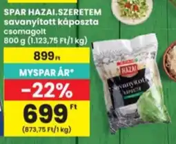 Interspar Hazai savanyított káposzta ajánlat