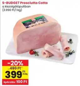 Interspar S-Budget prosciutto cotto ajánlat