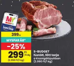 Interspar S-budget füstölt, főtt tarja ajánlat