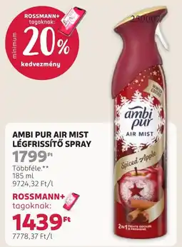 Rossmann Ambi pur air mist ajánlat