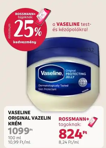 Vaseline original vazelin krém