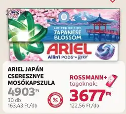 Rossmann Ariel japán cseresznye mosókapszula ajánlat