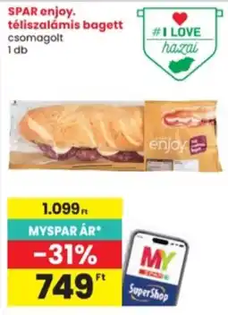 Interspar spar enjoy teliszalámis bagett ajánlat