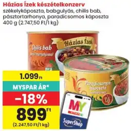 Spar Házias ízek készételkonzerv ajánlat