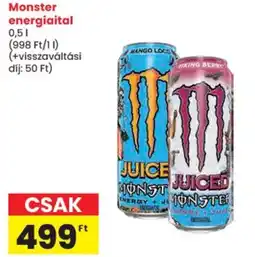 Spar Monster energiailtal ajánlat
