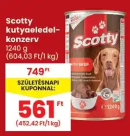 Spar Scotty kutyaeledel ajánlat