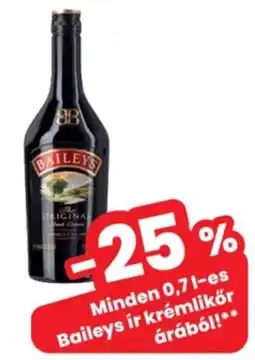 Interspar Baileys ír krémlikőr ajánlat