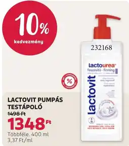 Rossmann Lactovit pumpás testápoló ajánlat
