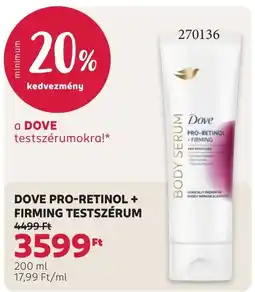 Rossmann Dove testszérüm ajánlat