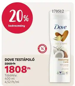 Rossmann Dove testápoló ajánlat