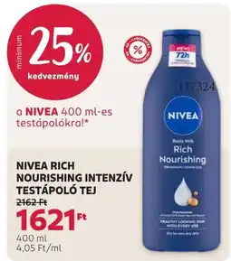Rossmann nivea rich nourishing intenzív testápoló tej ajánlat
