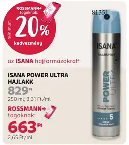 Rossmann isana power ultra hajlakk ajánlat