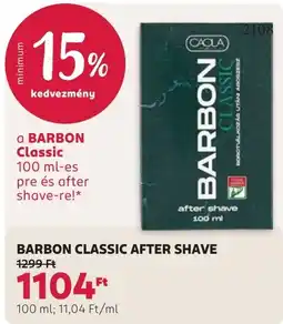 Rossmann barbon classic after shave ajánlat