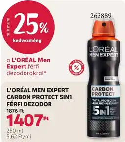 Rossmann L'oreal men expert carbon protect 5in1 ajánlat