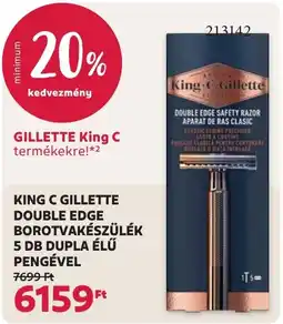 Rossmann Gillette king c double edge borotvakészülék ajánlat