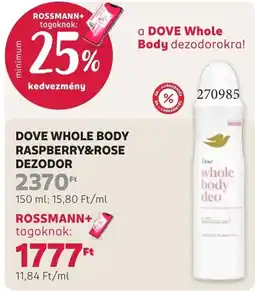 Rossmann dove whole body deo ajánlat