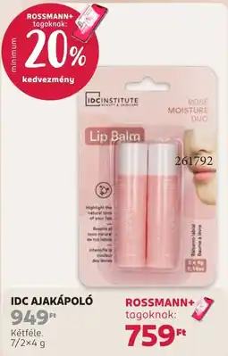 Rossmann idc ajakápoló ajánlat