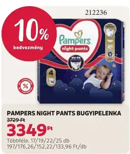 Rossmann Pampers night pants bugyipeleka ajánlat