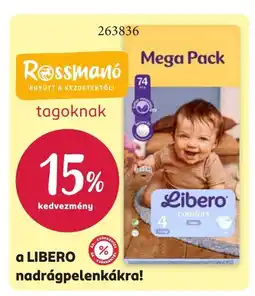 Rossmann Libero nadrágpelenekákra ajánlat