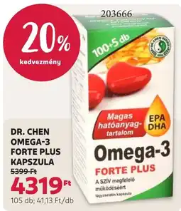 Rossmann Dr. Chen omega-3 forte plus kapszula ajánlat