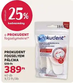 Rossmann Prokudent fogselyem pálca ajánlat