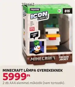 Rossmann Paladone minecraft lámpa ajánlat