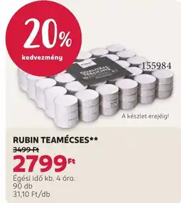 Rossmann Rubin teamécses ajánlat