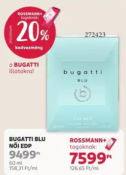 Rossmann bugatti blu női edp ajánlat