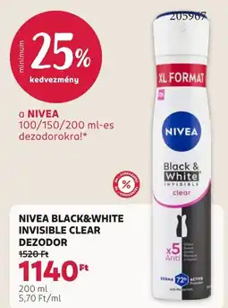 Rossmann nivea black&white invisible clear deodoror ajánlat