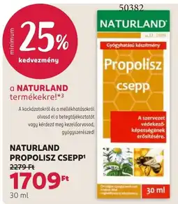 Rossmann naturland propolisz csepp ajánlat